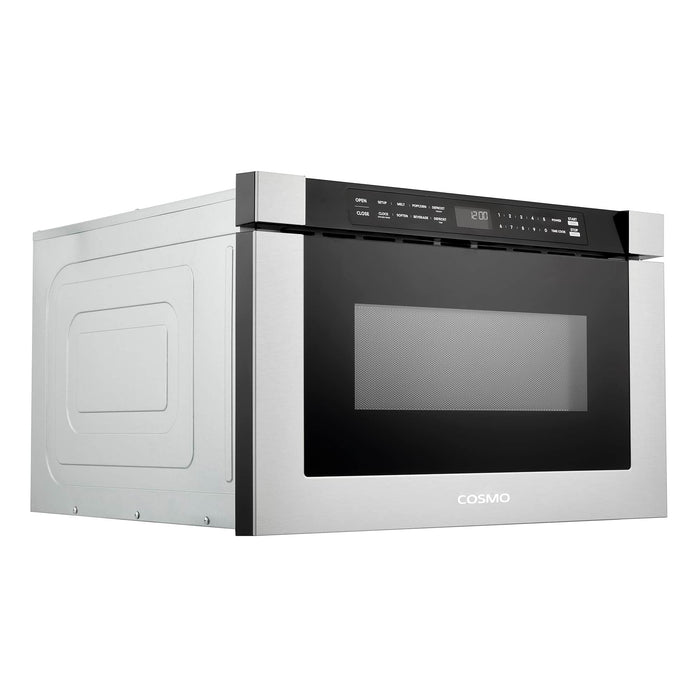 Cosmo 24-Inch 1.2 Cu. Ft. Built-in Microwave Drawer in Stainless Steel (COS-12MWDSS-NH)