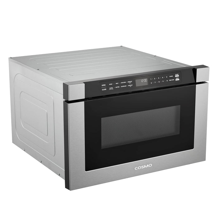 Cosmo 24-Inch 1.2 Cu. Ft. Built-in Microwave Drawer in Stainless Steel (COS-12MWDSS-NH)