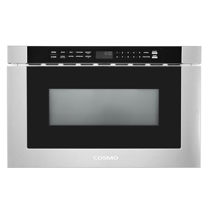 Cosmo 24-Inch 1.2 Cu. Ft. Built-in Microwave Drawer in Stainless Steel (COS-12MWDSS-NH)