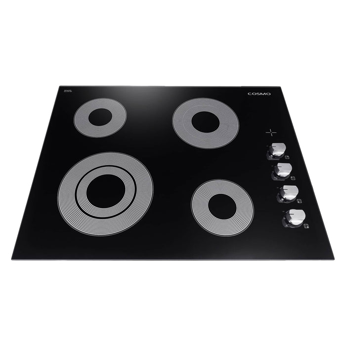 Cosmo 24-Inch Electric Ceramic Glass Cooktop with 4 Elements (COS-244ECC)