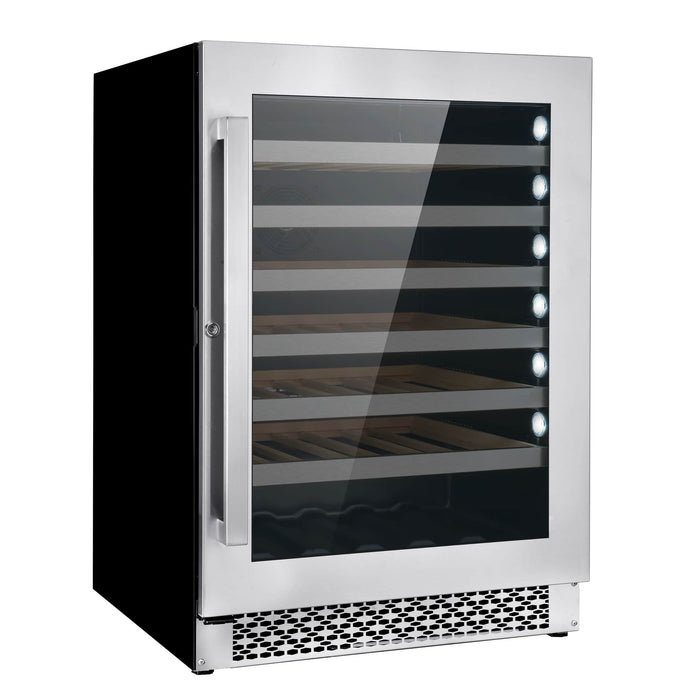 Cosmo 24-Inch 48 Bottles Capacity Wine Cooler in Stainless Steel (COS-24BIWCS)