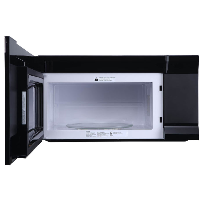 Cosmo 30-Inch 1.6 Cu. Ft. Over the Range Microwave in Stainless Steel and Black Glass (COS-3016ORM1SS)