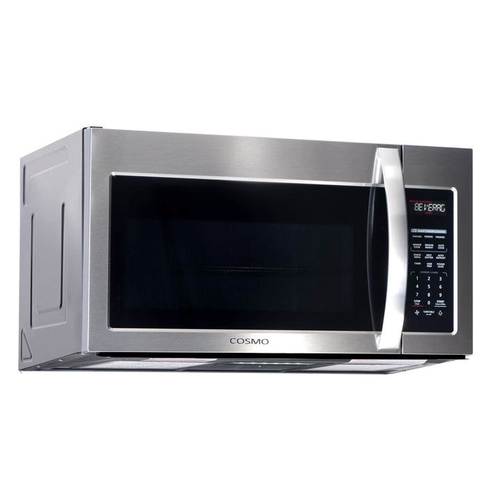 Cosmo 4-Piece Appliance Package - 30-Inch Single Oven Electric Range, Over-the-Range Microwave, Dishwasher, and Refrigerator in Stainless Steel (COS-4PKG-083)