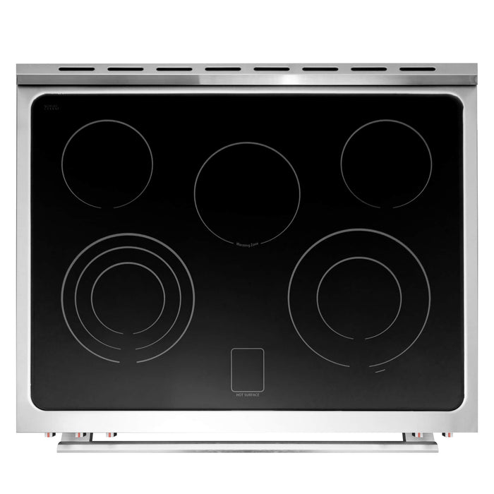 Cosmo 4-Piece Appliance Package - 30-Inch Single Oven Electric Range, Under Cabinet Range Hood, Dishwasher, and Refrigerator in Stainless Steel (COS-4PKG-029)