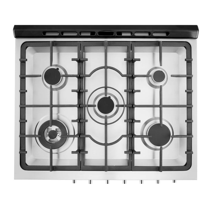 Cosmo 30-Inch 5.0 Cu. Ft. Single Oven Gas Range with 5 Burner Cooktop in Stainless Steel (COS-305AGC)