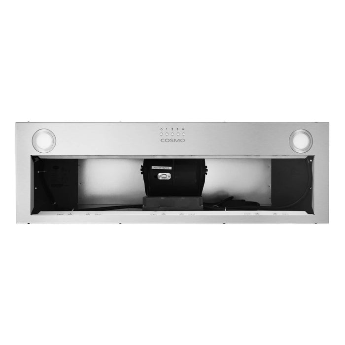 Cosmo 36-Inch 380 CFM Ducted Insert Range Hood in Stainless Steel (COS-36IRHP)