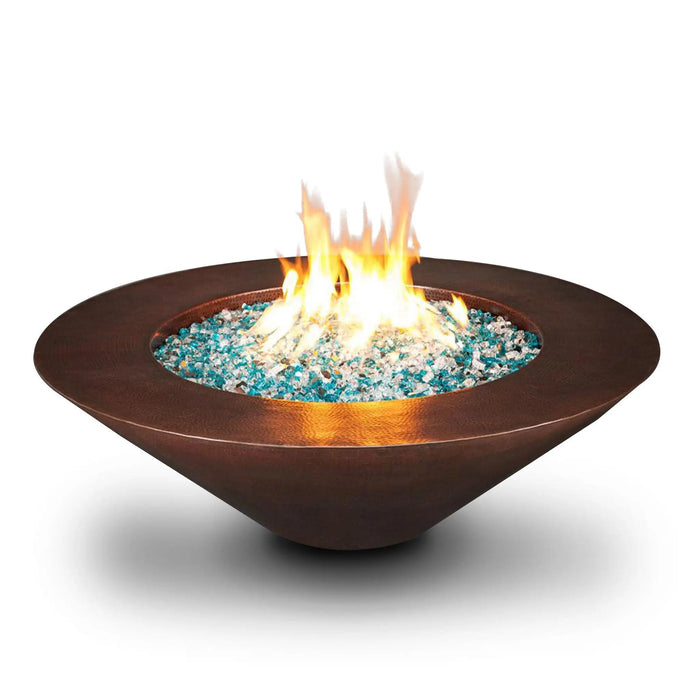 Cono Moreno 48" W Round Copper Fire Pit - MORENO-CONO-4815 by Starfire Designs