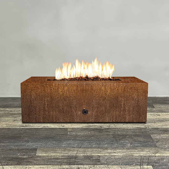 Starfire Designs Metal Gravity 48" x 24" Linear Corten Steel Gas Fire Pit