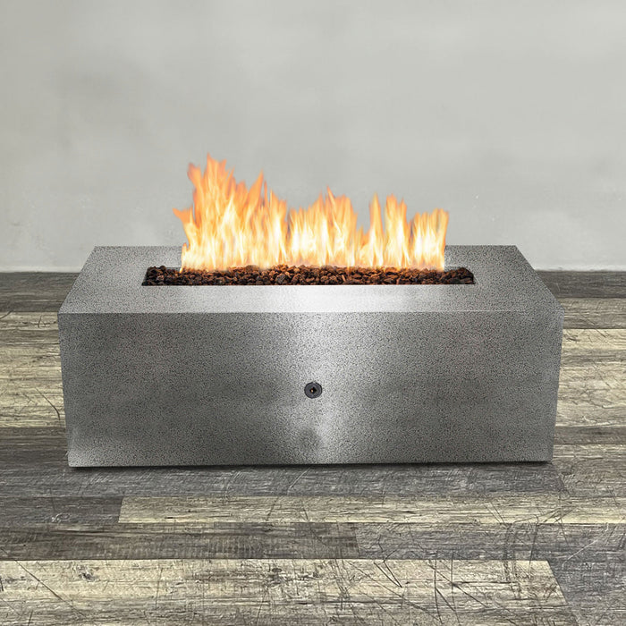 Starfire Designs Gravity Linear Powder Coated Steel Gas Fire Pit with Propane Tank Access Door