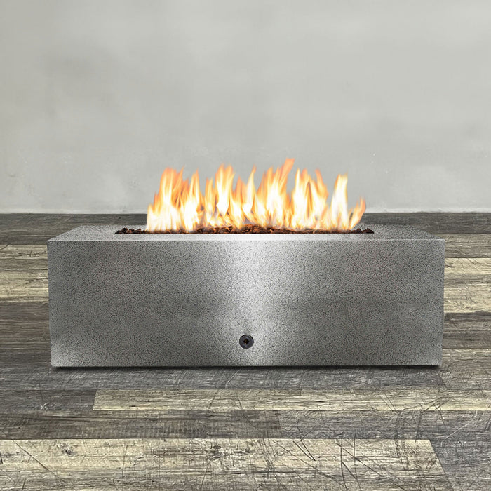 Starfire Designs Gravity Linear Powder Coated Steel Gas Fire Pit with Propane Tank Access Door