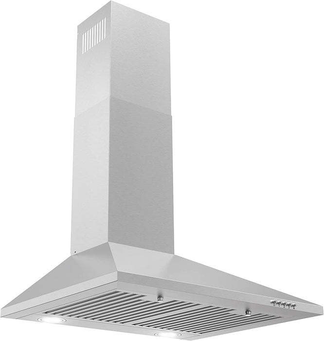 Cosmo 24-Inch 220 CFM Ducted Wall Mount Range Hood in Stainless Steel (COS-6324EWH)