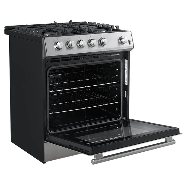 Forno Leonardo Espresso 30-Inch Gas Range in Stainless Steel (FFSGS1116-30)