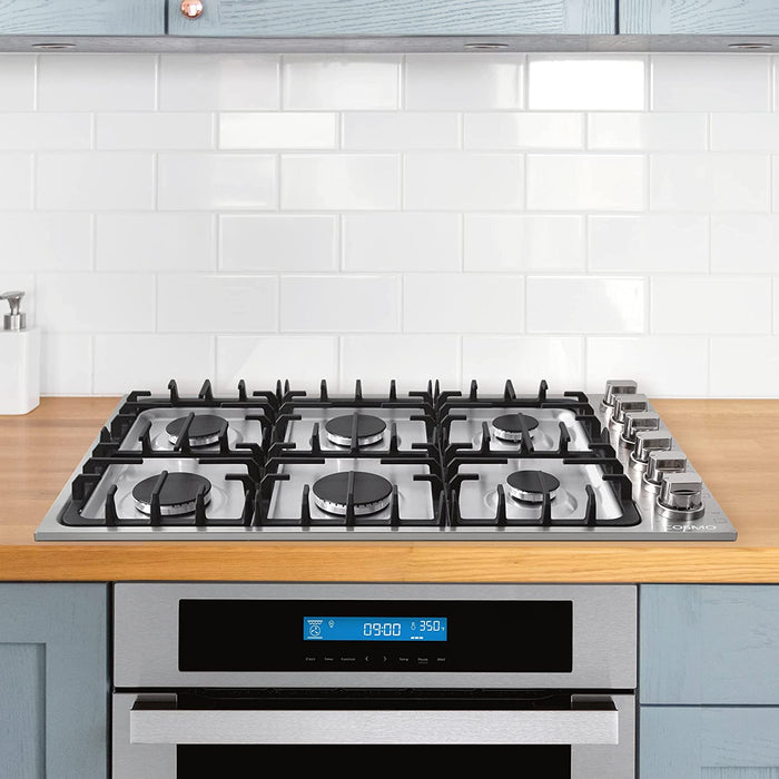 Cosmo 36-Inch Gas Cooktop with 6 Burners in Stainless Steel (COS-DIC366)