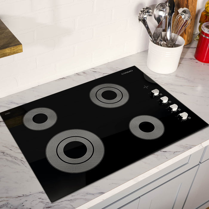 Cosmo 30-Inch Electric Ceramic Glass Cooktop with 4 Burners (COS-304ECC)