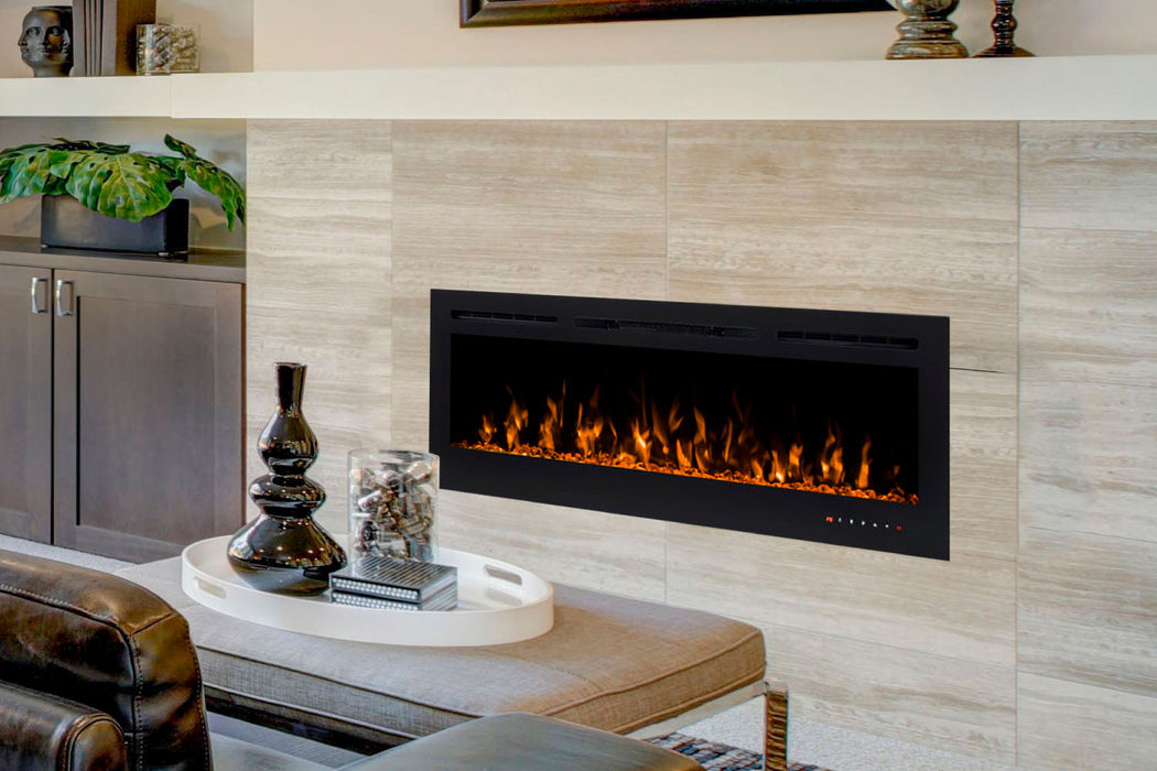 Challenger 50'' Wall Mount / Recessed Linear Electric Fireplace