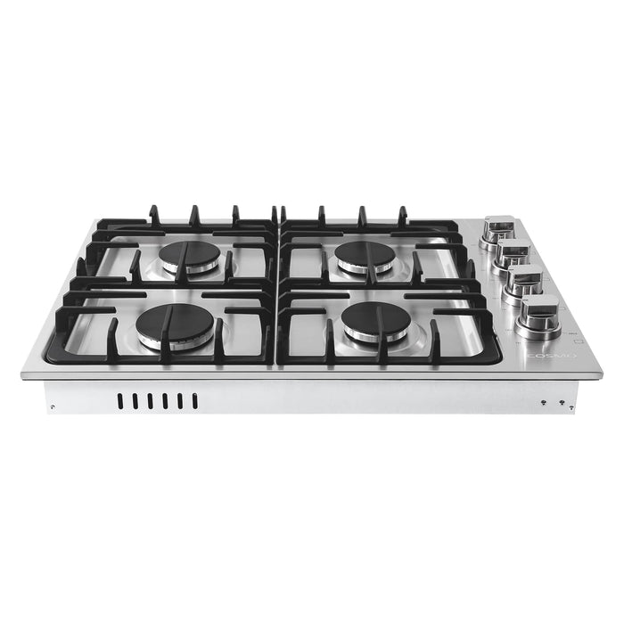 Cosmo 30-Inch Gas Cooktop with 4 Burners in Stainless Steel  (COS-DIC304)