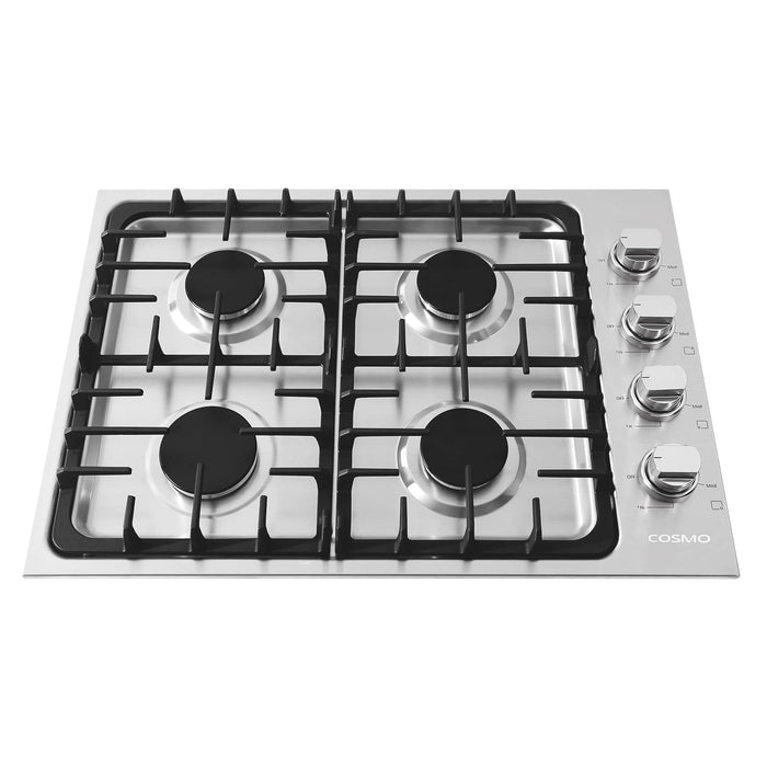 Cosmo 30-Inch Gas Cooktop with 4 Burners in Stainless Steel  (COS-DIC304)