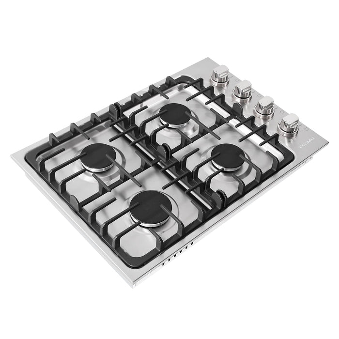 Cosmo 30-Inch Gas Cooktop with 4 Burners in Stainless Steel  (COS-DIC304)