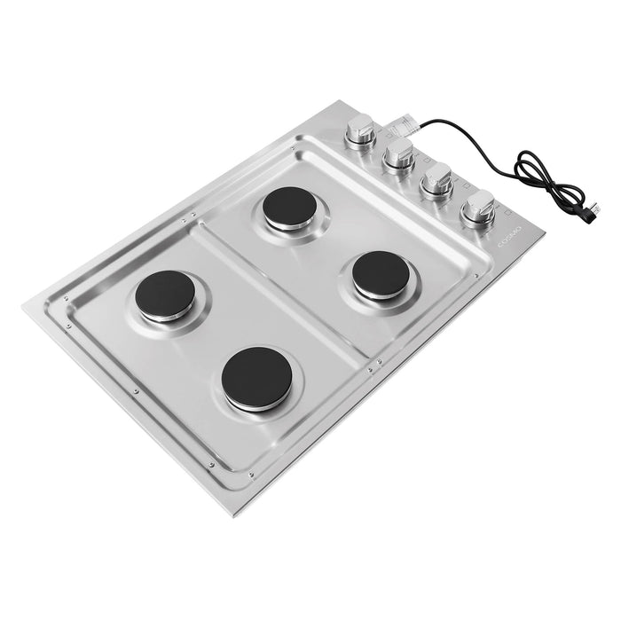 Cosmo 30-Inch Gas Cooktop with 4 Burners in Stainless Steel  (COS-DIC304)