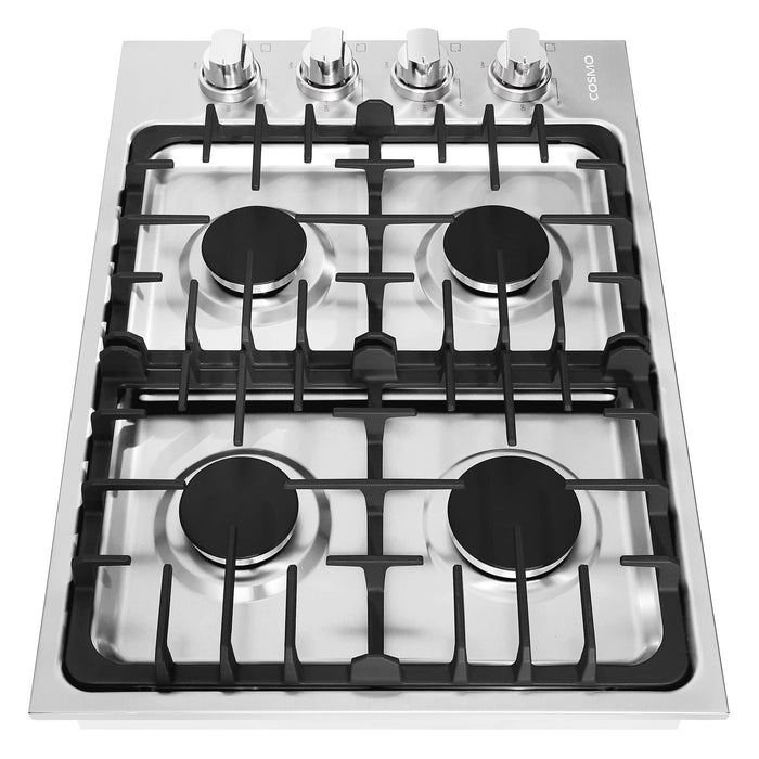 Cosmo 30-Inch Gas Cooktop with 4 Burners in Stainless Steel  (COS-DIC304)