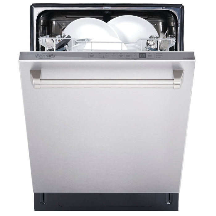 Cosmo 24-Inch Built-In Tall Tub Dishwasher Fingerprint Resistant Stainless Steel (COS-DIS6502)