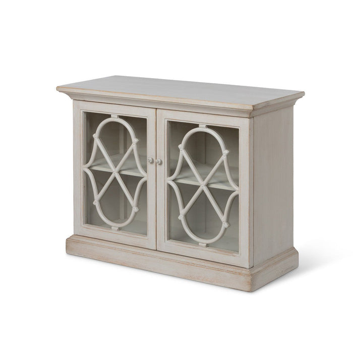 Park Hill Collections Southern Classic Adeline Wood Console with Glass Doors Cabinet EFC20133