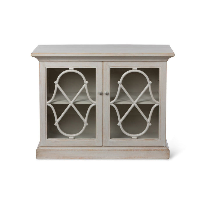 Park Hill Collections Southern Classic Adeline Wood Console with Glass Doors Cabinet EFC20133