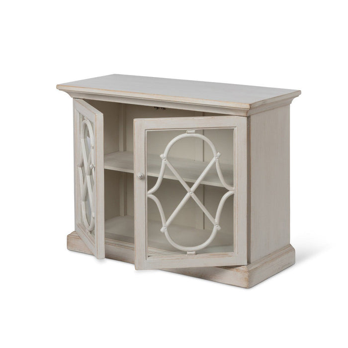 Park Hill Collections Southern Classic Adeline Wood Console with Glass Doors Cabinet EFC20133