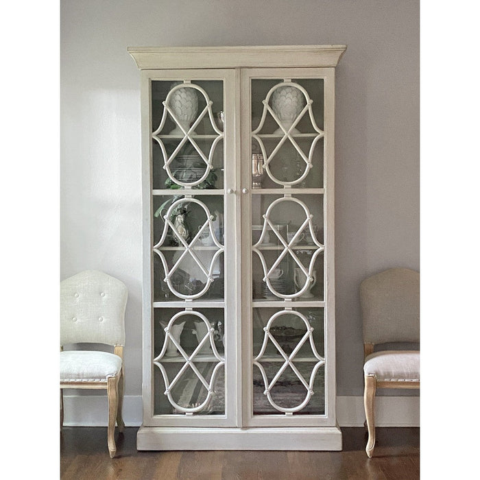 Park Hill Collections Southern Classic Adeline Wood Cabinet with Glass Doors EFC20134