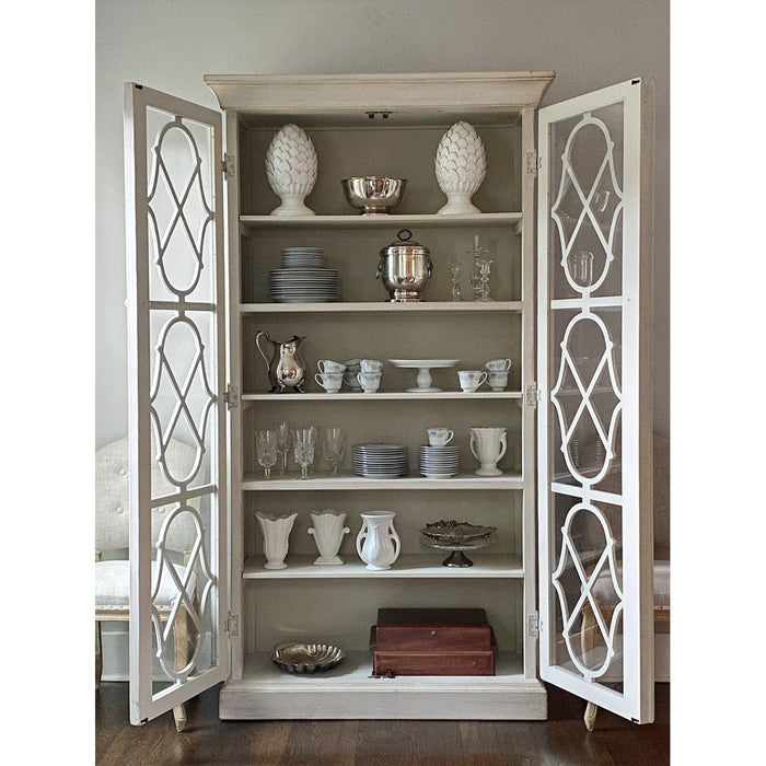 Park Hill Collections Southern Classic Adeline Wood Cabinet with Glass Doors EFC20134