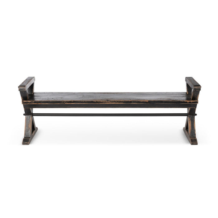 Park Hill Collections Manor Trestle Wood Bench EFS20127