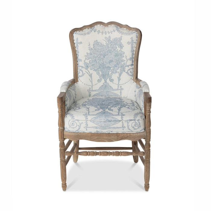 Park Hill Collection Country French Quarter Blue Provincial Fireside Chair EFS90247