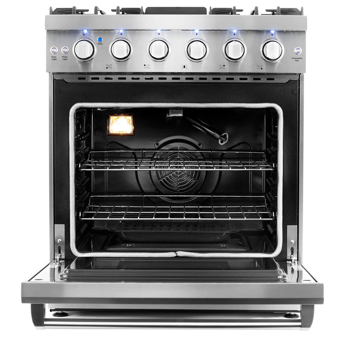 Cosmo 30 -Inch Slide-In Freestanding Gas Range with 5 Sealed Burners in Stainless Steel (COS-EPGR304)