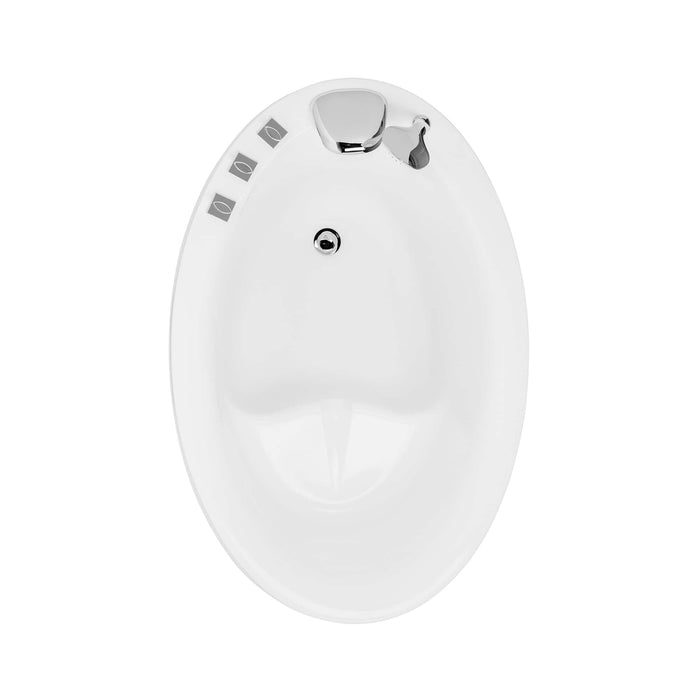 Empava 59" Freestanding Japanese-Style Soaking Tub with Reversible Drain (EMPV-59FT002)