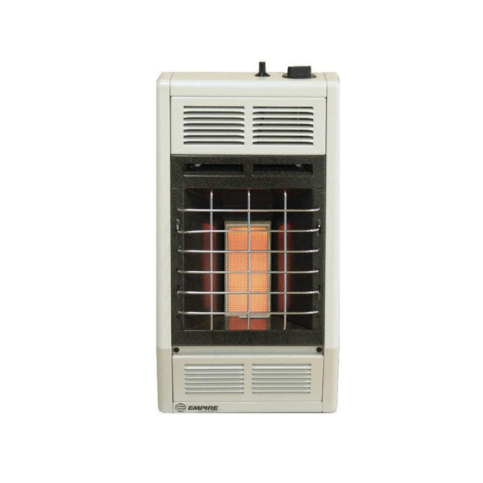 Empire 12" 10,000 BTU White Hydraulic Thermostat Control, Propane Gas Vent Free Infrared Heater