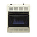 Empire 18" 10,000 BTU White Modulating Hydraulic Thermostat Control, Natural Gas Vent Free Blue Flame Heater