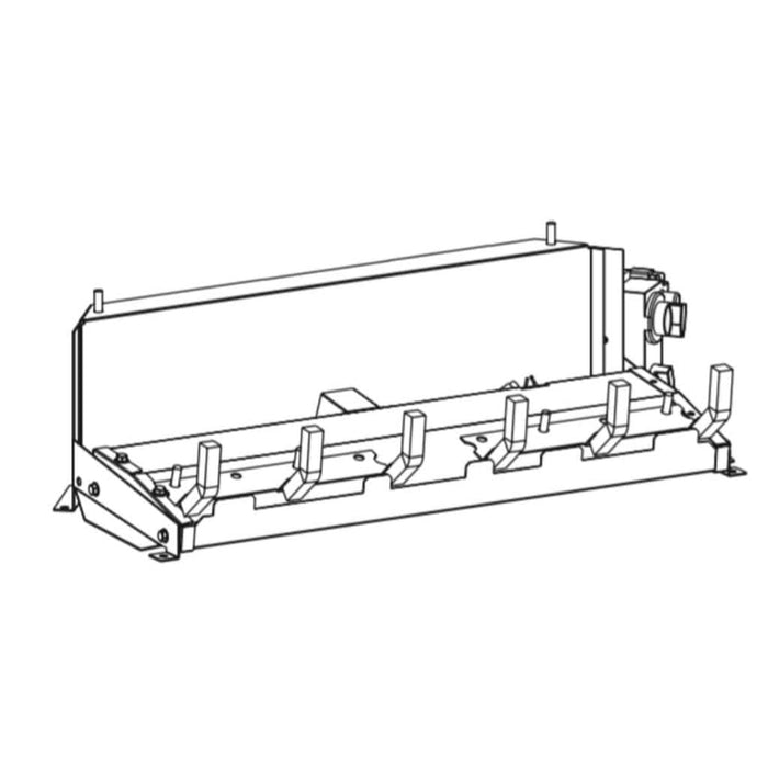 Empire 24" Variable Flame With Remote Control for On/Off and Flame Height, Propane Gas Vent Free Slope Glaze Burner