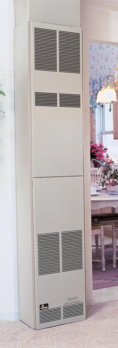 Empire 82" 55,000 BTU Beige Electronic Intermittent Pilot, Propane Gas Vented Counterflow Wall Furnace