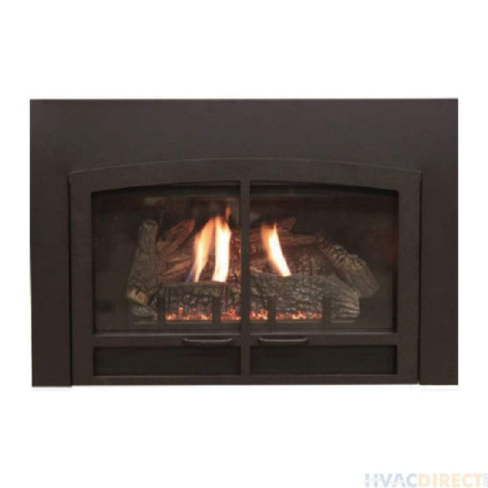 Empire Black Horizon Decorative Door Front for 28" Small Innsbrook Direct Vent Fireplace Insert