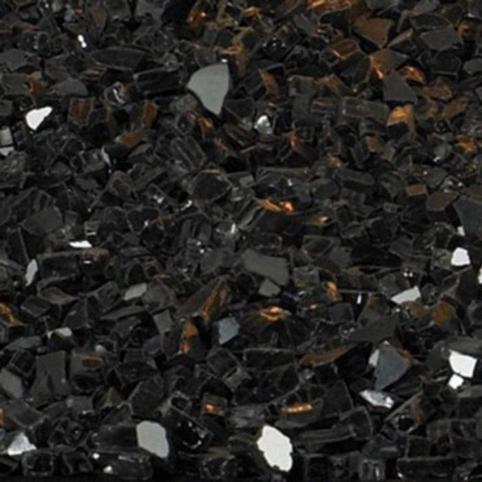 Empire Black Polished Decorative Crushed Glass Media (1 Sq. Ft.)