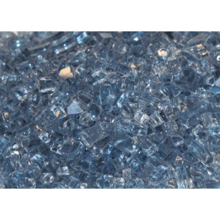 Empire Blue Clear Decorative Crushed Glass Media (5 Sq. Ft.)