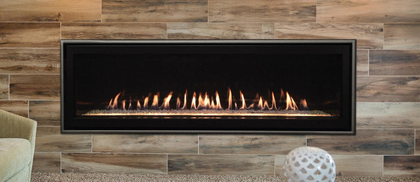 Empire Boulevard 60" Multi Function Remote, Propane Gas Direct Vent Linear Fireplace