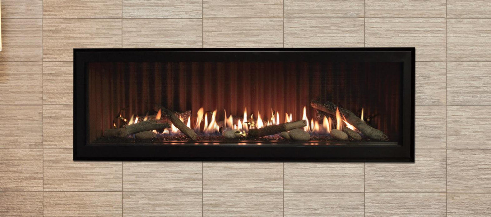 Empire Boulevard 60" Multi Function Remote, Propane Gas Direct Vent Linear Fireplace