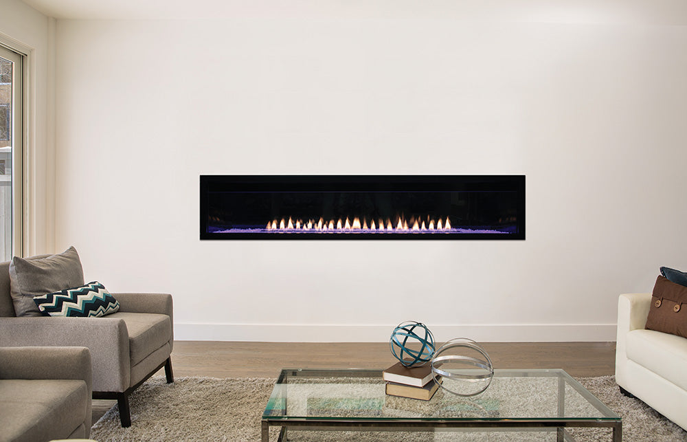 Empire Boulevard 72" Intermittent Pilot With Thermostat Variable Remote Control, Propane Gas Vent Free Linear Fireplace