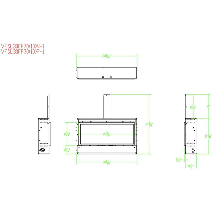 Empire Boulevard SL 30" 10,000 BTU Intermittent Pilot With Wall Switch, Propane Gas Vent Free Linear Fireplace