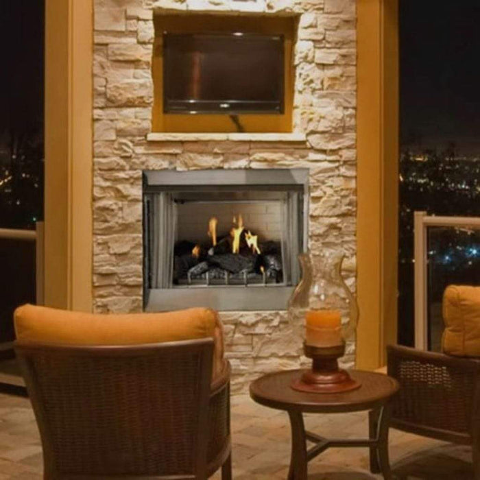 Empire Carol Rose Coastal 36" Stainless Steel Intermittent Pilot Control, Propane Gas Traditional Premium Outdoor Fireplace Empire Comfort Systems