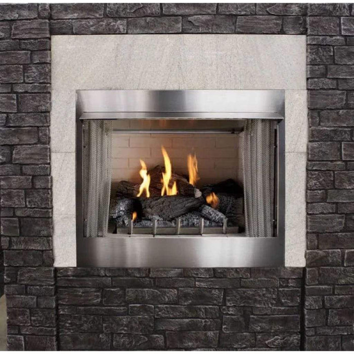 Empire Carol Rose Coastal 36" Stainless Steel Intermittent Pilot Control, Propane Gas Traditional Premium Outdoor Fireplace Empire Comfort Systems