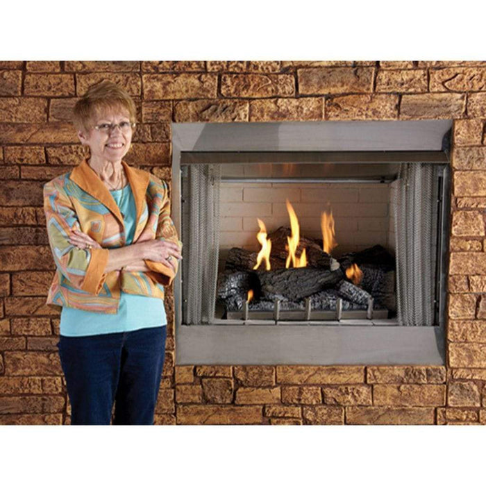Empire Carol Rose Coastal 36" Stainless Steel Intermittent Pilot Control, Propane Gas Traditional Premium Outdoor Fireplace Empire Comfort Systems