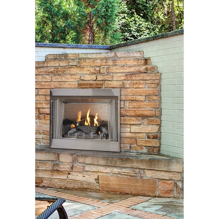 Empire Carol Rose Coastal 36" Stainless Steel Millivolt Control, Natural Gas Traditional Premium Outdoor Fireplace Empire Comfort Systems