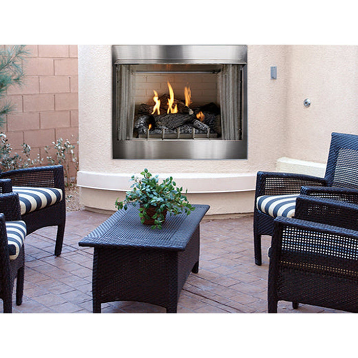 Empire Carol Rose Coastal 36" Stainless Steel Millivolt Control, Natural Gas Traditional Premium Outdoor Fireplace Empire Comfort Systems